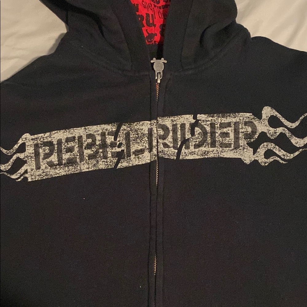Men's Black and Red Jacket